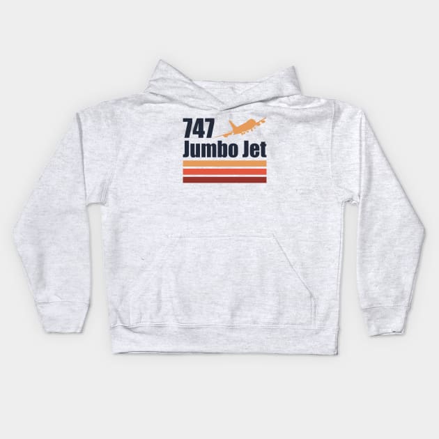 747 Jumbo Jet Kids Hoodie by TCP